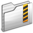Security Folder White Icon 128x128 png